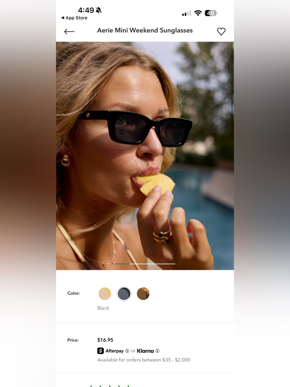 Black Rectangular Women’s Sunglasses